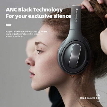 EL-A3i Over-Ear Wireless Headset Bluetooth ANC Earphone HiFi Stereo Sound Noise Cancelling Gaming Headphone