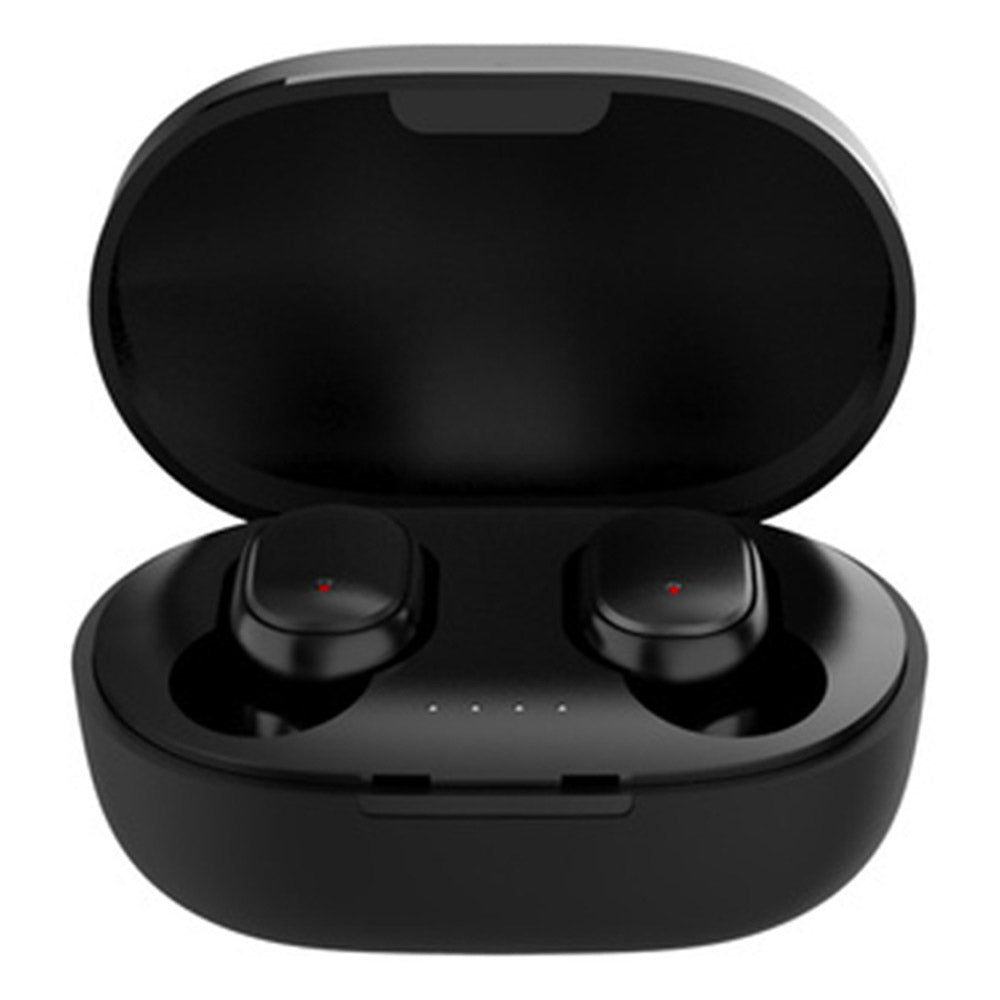 A6S Wireless Bluetooth Headset Mini Binaural In-Ear Music Headphones Noise Reduction TWS Earbuds with Charging Case