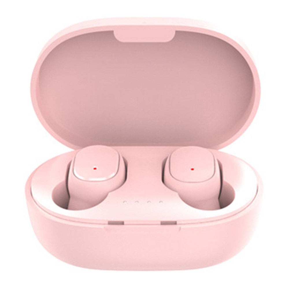 A6S Wireless Bluetooth Headset Mini Binaural In-Ear Music Headphones Noise Reduction TWS Earbuds with Charging Case