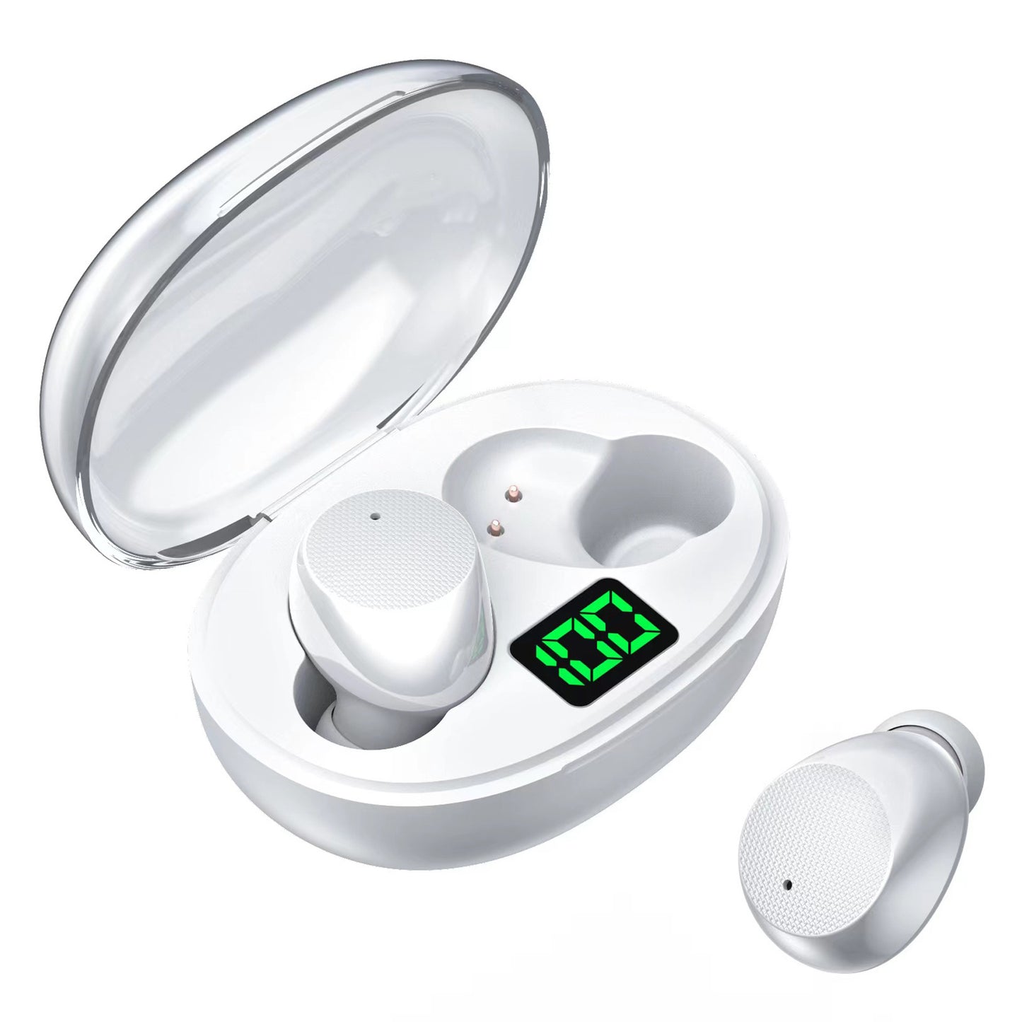 K20 TWS Bluetooth In-ear Earphone Stereo Music Calling Touch Wireless Headset with Digital Display Charging Case