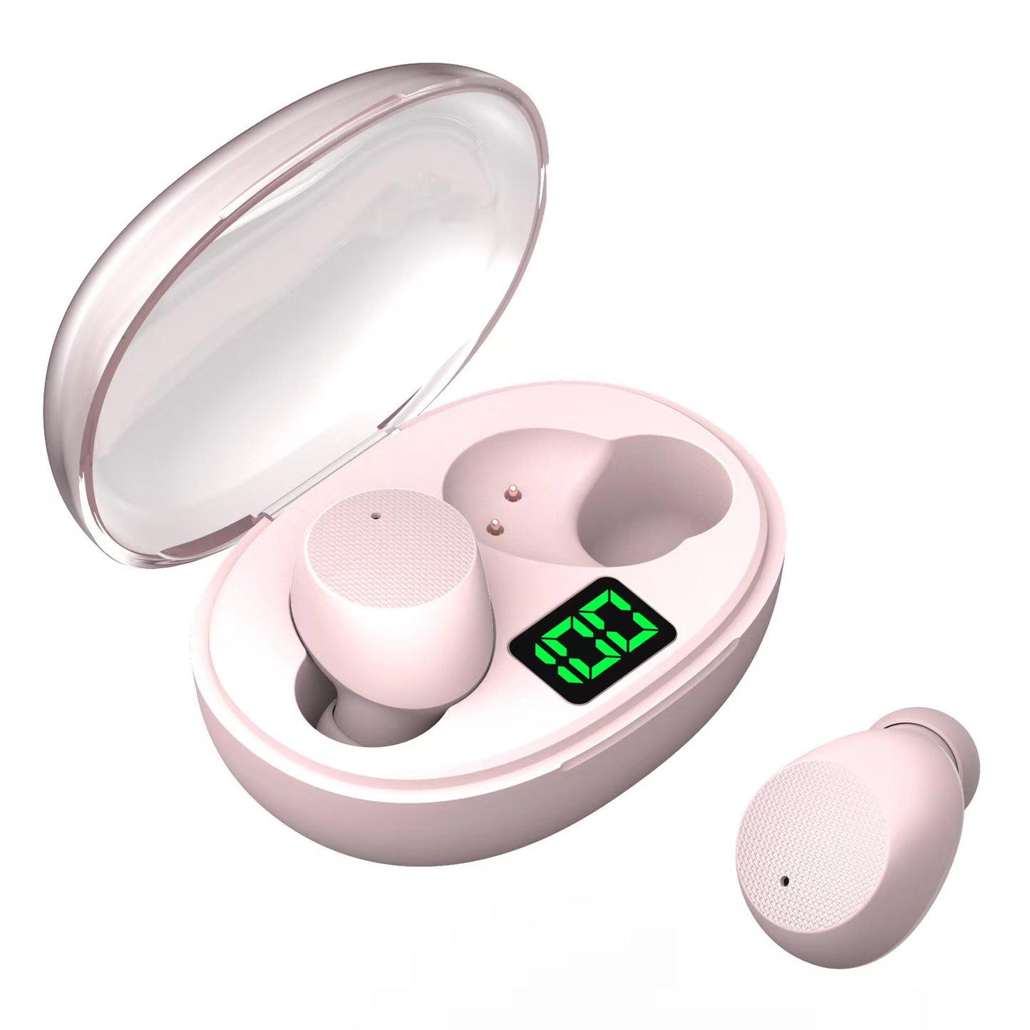 K20 TWS Bluetooth In-ear Earphone Stereo Music Calling Touch Wireless Headset with Digital Display Charging Case