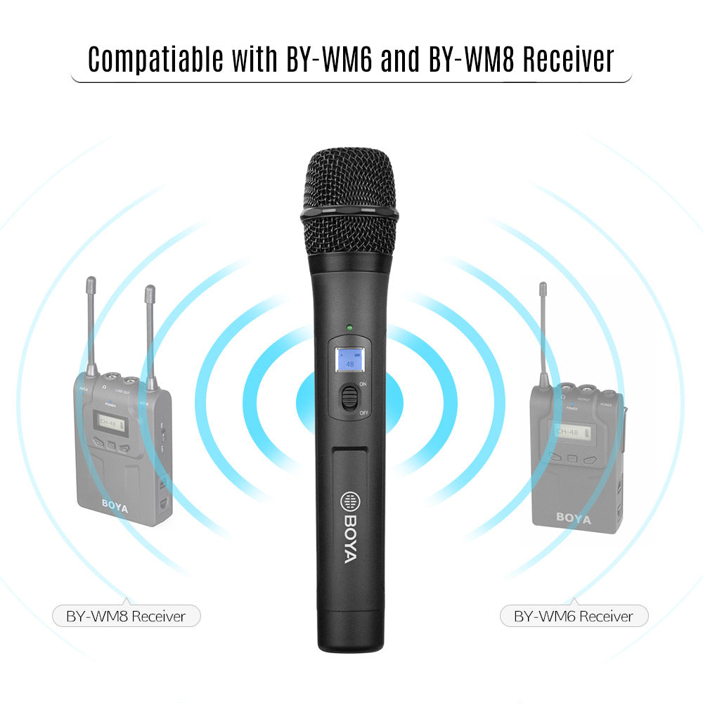 BOYA BY-WHM8 Pro 48-channel UHF Wireless Handheld Microphone