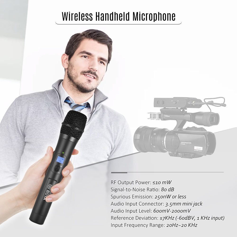 BOYA BY-WHM8 Pro 48-channel UHF Wireless Handheld Microphone