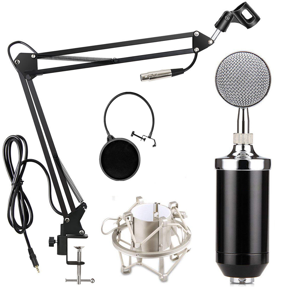 BM-3000 Condenser Microphone Kit Professional Vocal Studio Recording Mic for Streaming Chatting