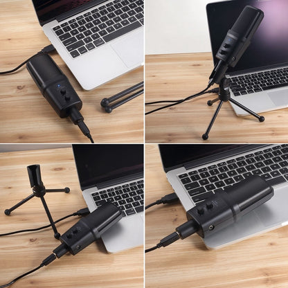 SF-970 USB Computer Handheld Microphone Online Game Condenser Microphone with Tripod