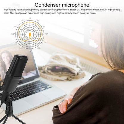 SF-970 USB Computer Handheld Microphone Online Game Condenser Microphone with Tripod