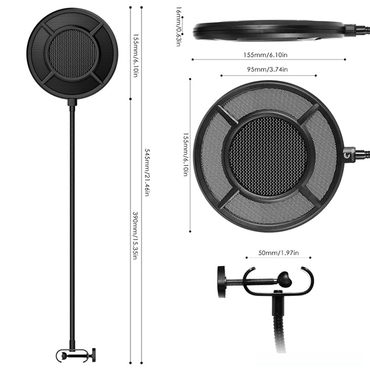 YANMAI PS-1 Double-layer Microphone Network Microphone Spray Shield