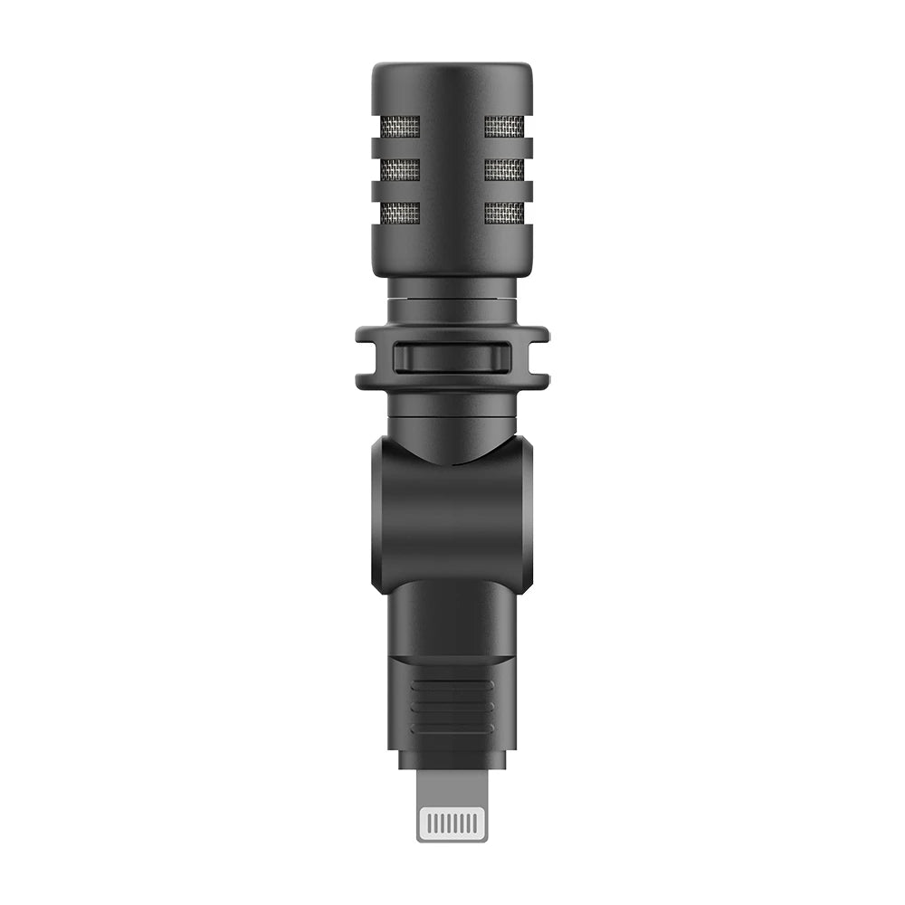 BOYA BY-M100D Plug-in Miniature Microphone MFI Certificated Lightning Connector for iPhone iPad Smartphone