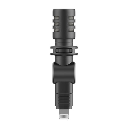 BOYA BY-M100D Plug-in Miniature Microphone MFI Certificated Lightning Connector for iPhone iPad Smartphone