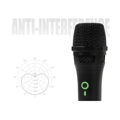 UHF Wireless Handheld Microphone with Receiver Karaoke Mic for Conference Speech Loudspeaker