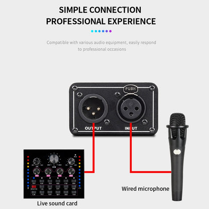 NT48V Portable Universal Phantom Power Supply Large Diaphragm Condenser Microphone Support 5V Charging