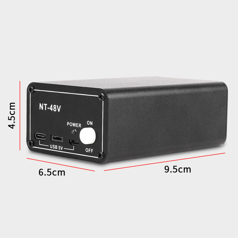 NT48V Portable Universal Phantom Power Supply Large Diaphragm Condenser Microphone Support 5V Charging