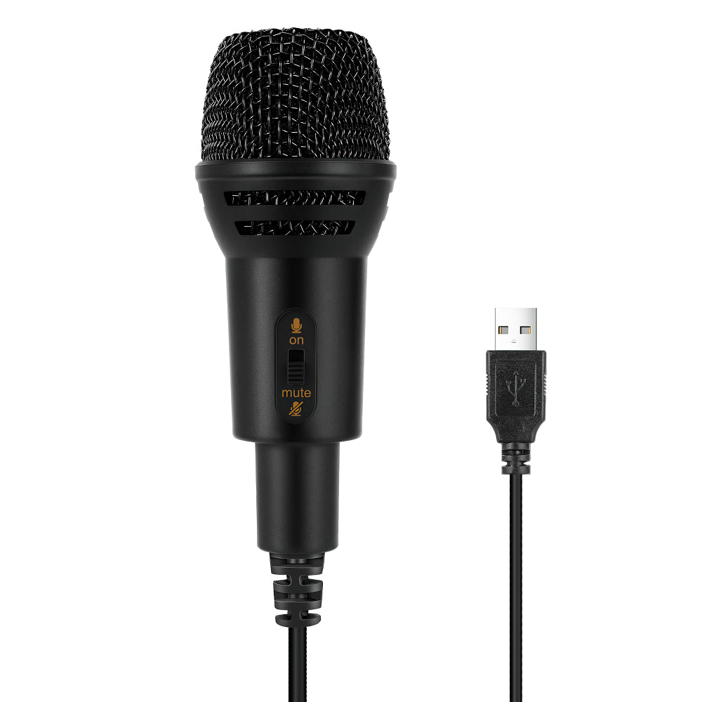 C300A Condenser Microphone USB Desktop Computer Mic with Stand for Live Streaming Song Recording Voice Chat