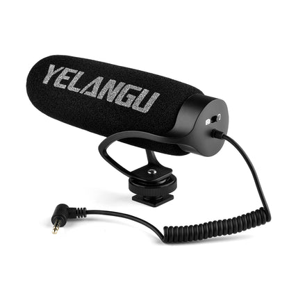 YELANGU MIC08 On-camera Condenser Microphone Video Mic for Camera Smartphone