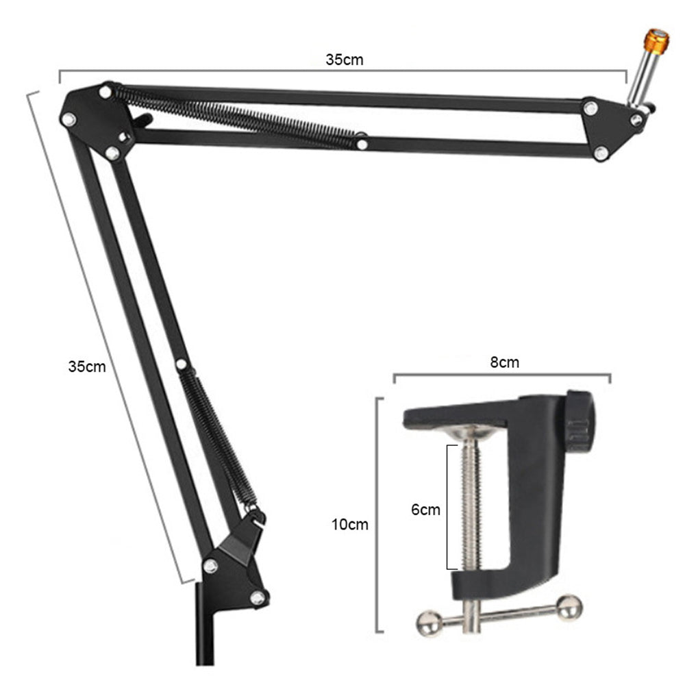 A22-X Desktop Microphone Set with Flexible Boom Arm Stand Plug and Play for PC Desktop Laptop Computer Gaming Streaming Podcast