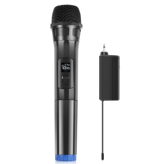 PULUZ PU628B UHF Wireless Dynamic Microphone with LED Display Battery Powered Mic