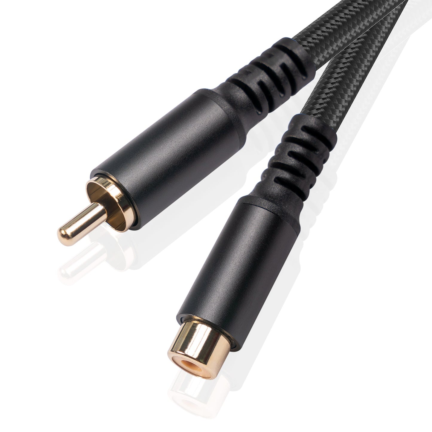 3709MF 3m Gold Plated RCA Male to Female Audio Extension Cable for HDTV DVR Speaker AUX Cord