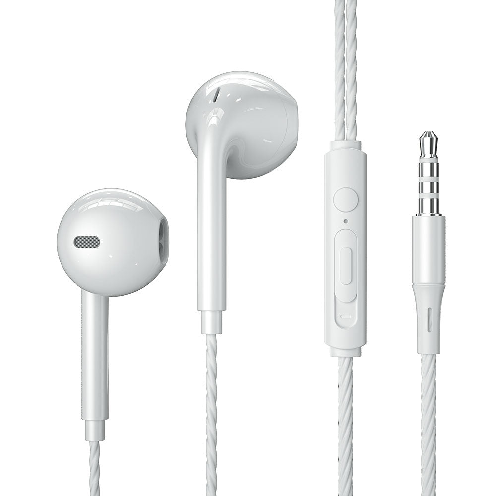 ESSAGER EJ01 3.5mm Wired Control Deep Bass Earphone 1.2m Music Mobile Phone Headset Earbuds for iPhone Huawei