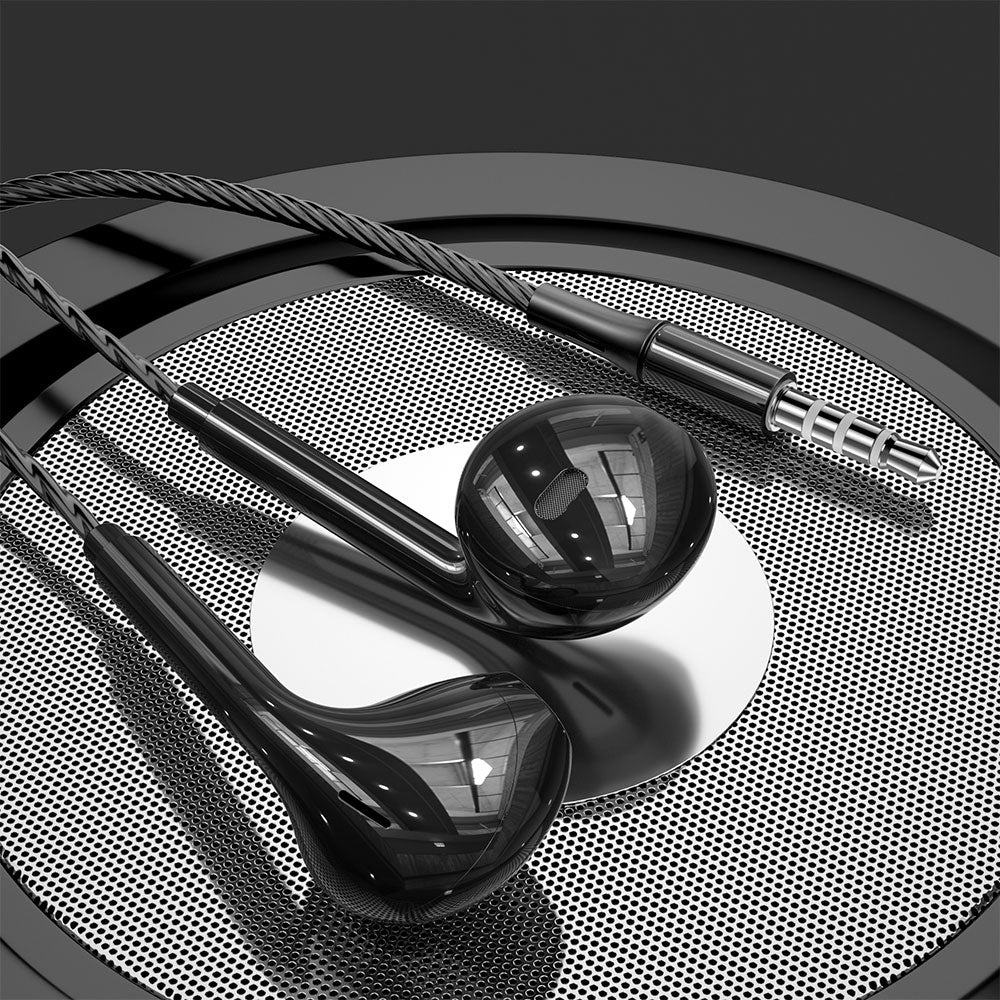 ESSAGER EJ01 3.5mm Wired Control Deep Bass Earphone 1.2m Music Mobile Phone Headset Earbuds for iPhone Huawei