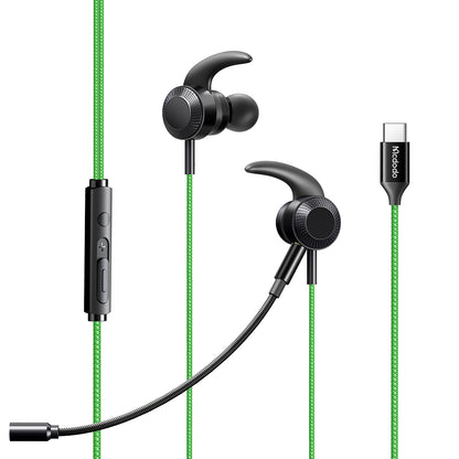 MCDODO HP-134 Type-C Digital Game Earphone Line Control Stereo Wired Headphone with Dual Mic