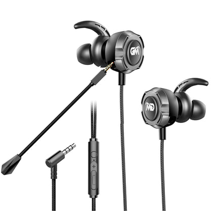 TF-3 HiFi Stereo Headset 3.5mm Wired E-Sports Gaming Music In-ear Earphone with Dual Microphone