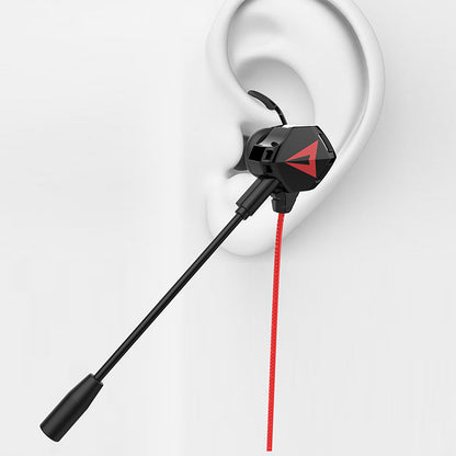 G5 3.5mm Wired In-ear Gaming Headphone Mobile PC Gamer Earphone with Ear Hooks