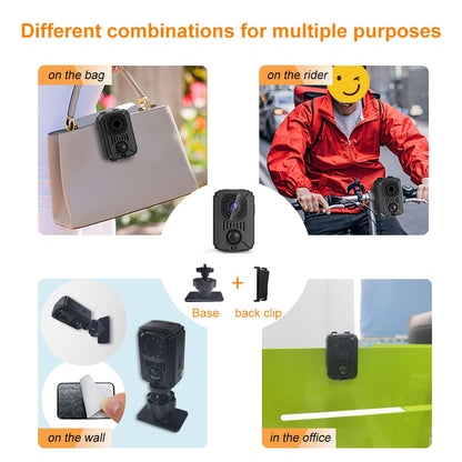 MD31 1080P HD Mini Camera PIR Surveillance Monitor Camera Home Security Device Support 8-128G TF Card (Battery Powered)