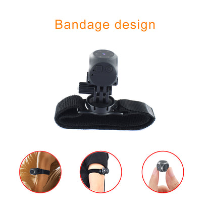 MD21 1080P HD Mini Camera Wireless Action Camera for Video Recording Outdoor Sports Camera with Bandage / Camera Holder