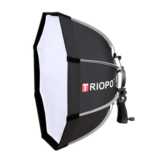 TRIOPO KS55 55cm Portable Outdoor Octagon Umbrella Softbox Flash Speedlite Soft Box Reflector for Photo Studio