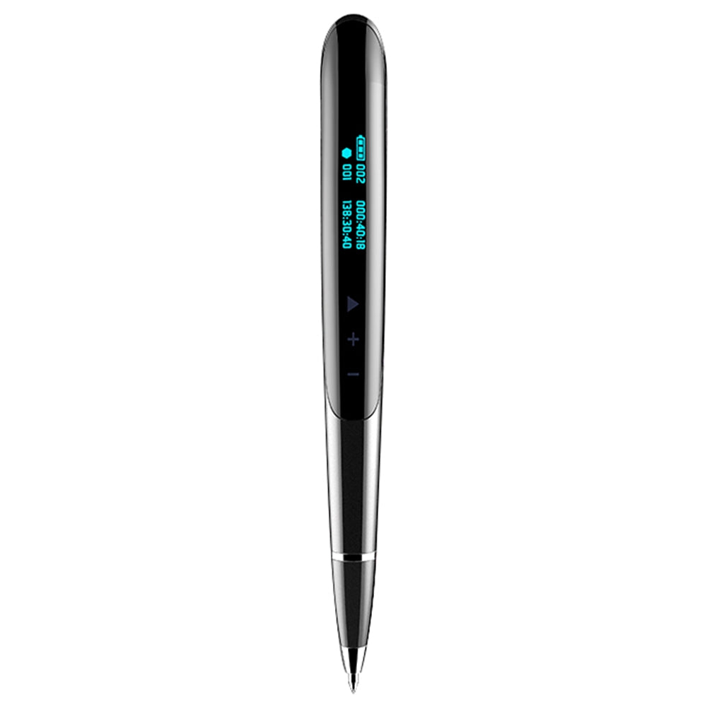 Q9 16GB Noise Reduction Digital Voice Recorder Pen with OLED Display + Writing Pen 2 in 1 for News Interviews Business Meeting