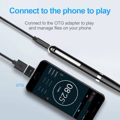 Q96 32GB Writeable Digital Voice Recorder Pen Audio Recording Dictaphone with Back Clip Design