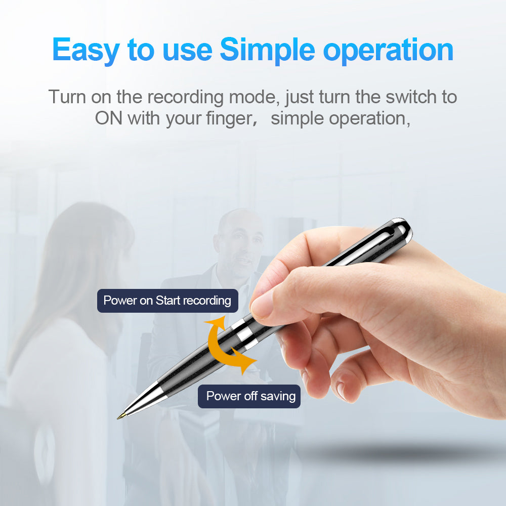 Q96 128GB High Definition Recording Writeable Digital Voice Recorder Pen Audio Recording Dictaphone