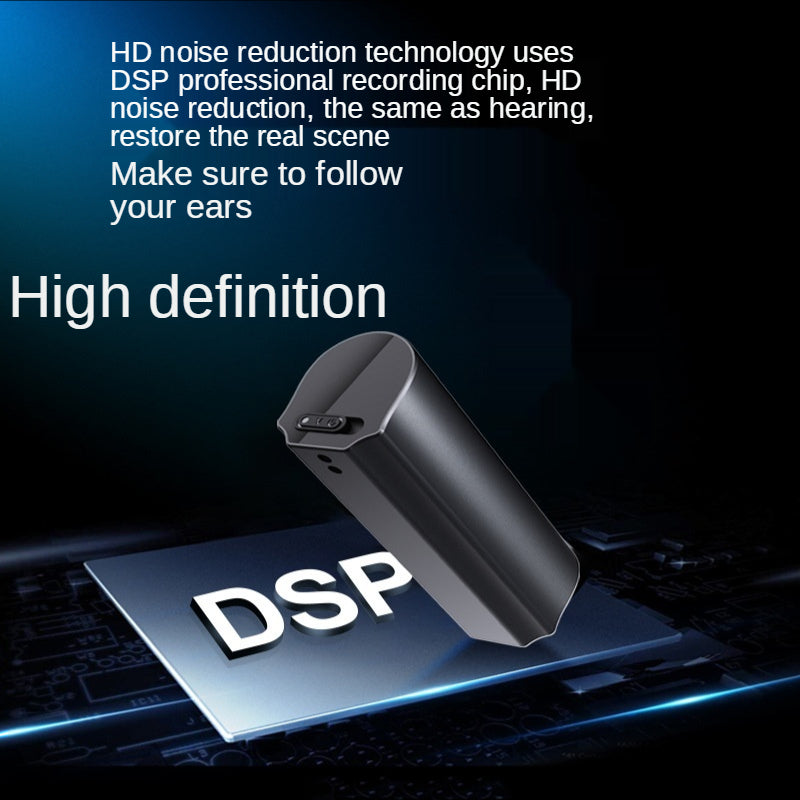 Q73 64GB Voice Activated Noise Reduction Digital HD Dictaphone Magnetic Mini Audio Voice Recorder