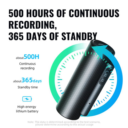 Q76 32GB Strong Magnetic Mini Voice Activated Recorder 365-Day Standby Timestamp Time Data Syncing for Lectures Meetings Interviews