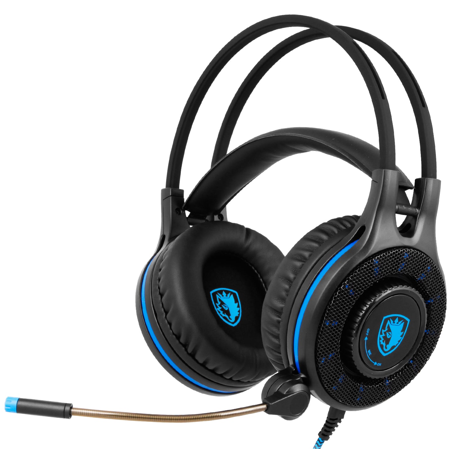 SADES SA936 Over-ear Gaming Headphone Stereo 3.5mm Jack Corded Headphone Headset with Mic