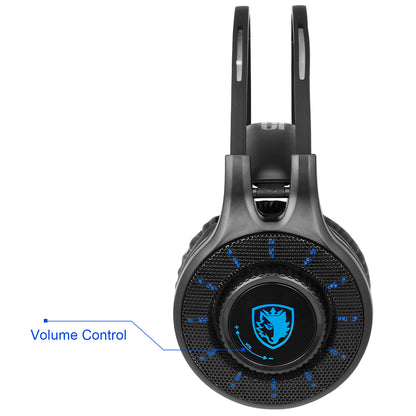 SADES SA936 Over-ear Gaming Headphone Stereo 3.5mm Jack Corded Headphone Headset with Mic