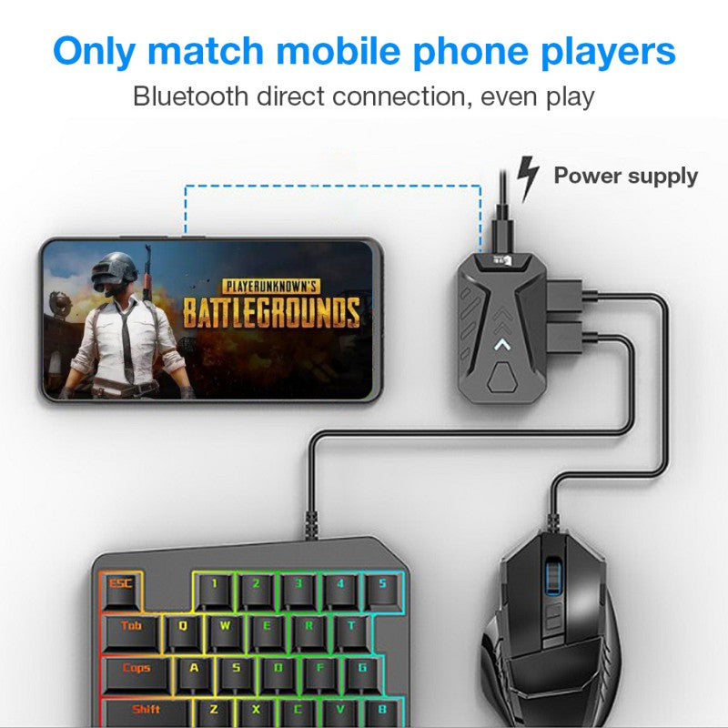 GAMWING MIXPRO Mobile Gaming Keyboard and Mouse Converter with Keyboard Mouse and Bracket