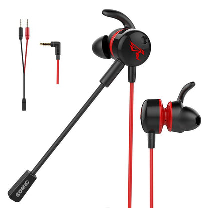 SOMIC G618I In-ear Gaming 3.5mm Wired Earphones with Pluggable Mic for Phone PC Bass Headset