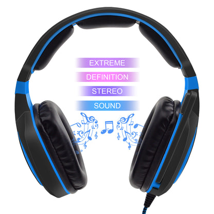 SADES AH-28 Wired Gaming Headphone Headset with Microphone Gamer PC Over Ear Earphone for Laptop