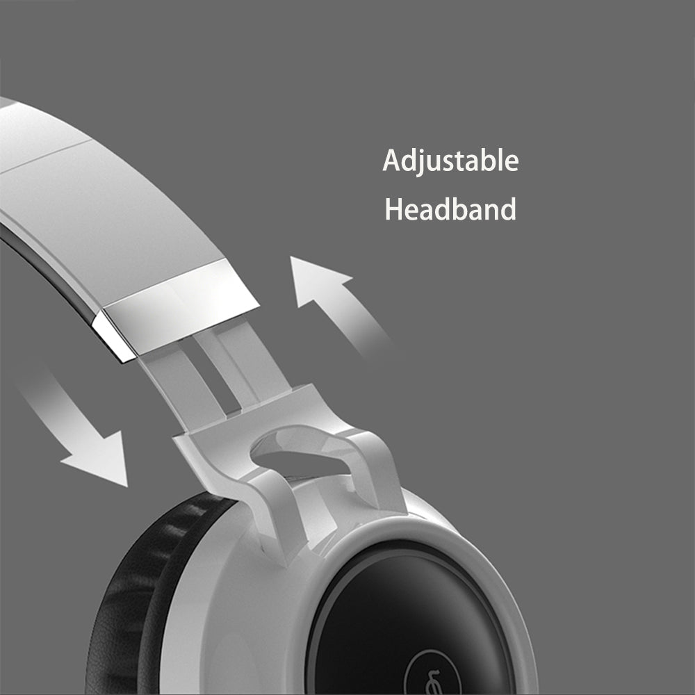 FINGERTIME RGB Light Bluetooth 5.0 Wireless Headphone HiFi Stereo AUX FM TF Music Gaming Headset