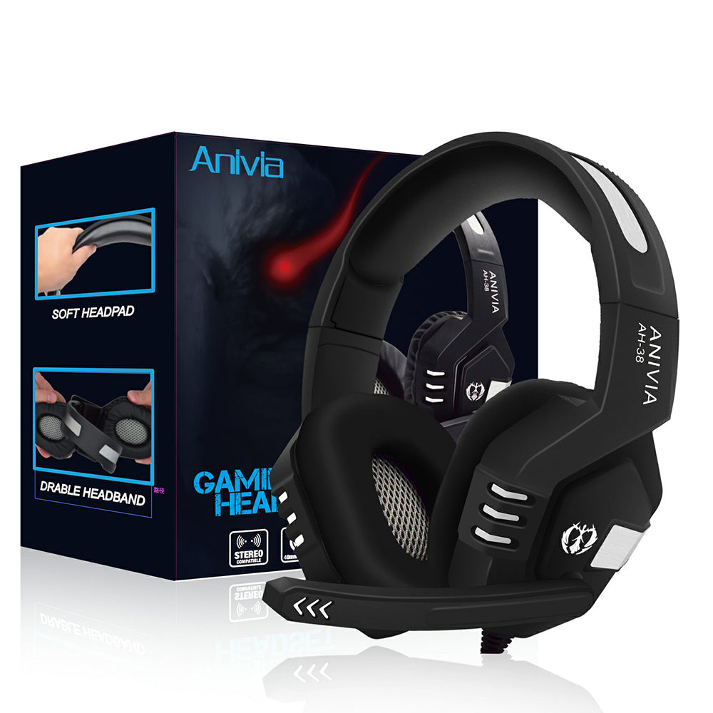 ANIVIA AH38 Head-mounted Wired Headphone Bass Stereo Computer Gaming Music Headset