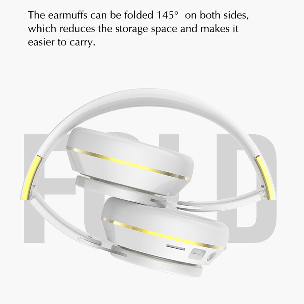 GN-25 Bass Over-head Headphone Stereo Headset Bluetooth Earphone with 40mm Vibrating Diaphragm and 3.5mm Audio Jack