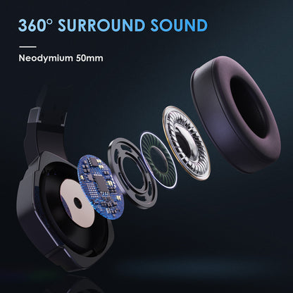 TARGEAL 7.1 Surround Sound USB Wired Headphones PC Gaming Headset with RGB Light for PS4 Smartphone Laptop