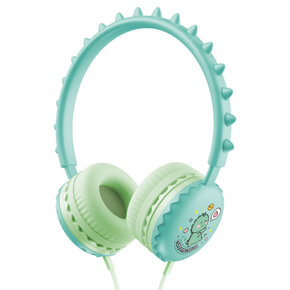 Y19 Cute Cartoon Wired Headset Stereo Sound Cored Headphones with Microphone for Kids (CE)