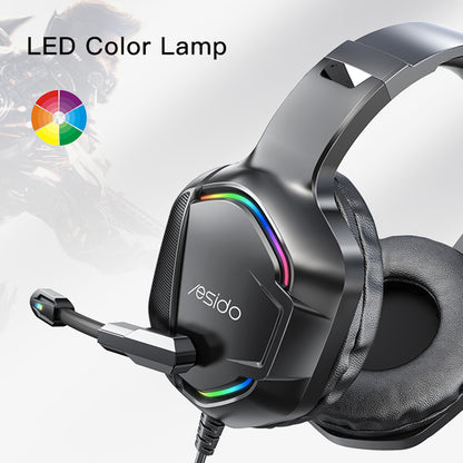 YESIDO EK01 Stereo Sound Gaming Headset Headphone with Microphone and LED Light Design