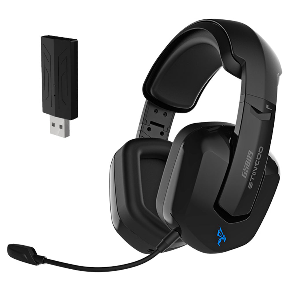 SOMIC GS809 Gaming Headset 2.4G Wireless Bluetooth Headphone Ultra-low Latency Earphone with Mic Support 3.5mm Audio Wired Connection