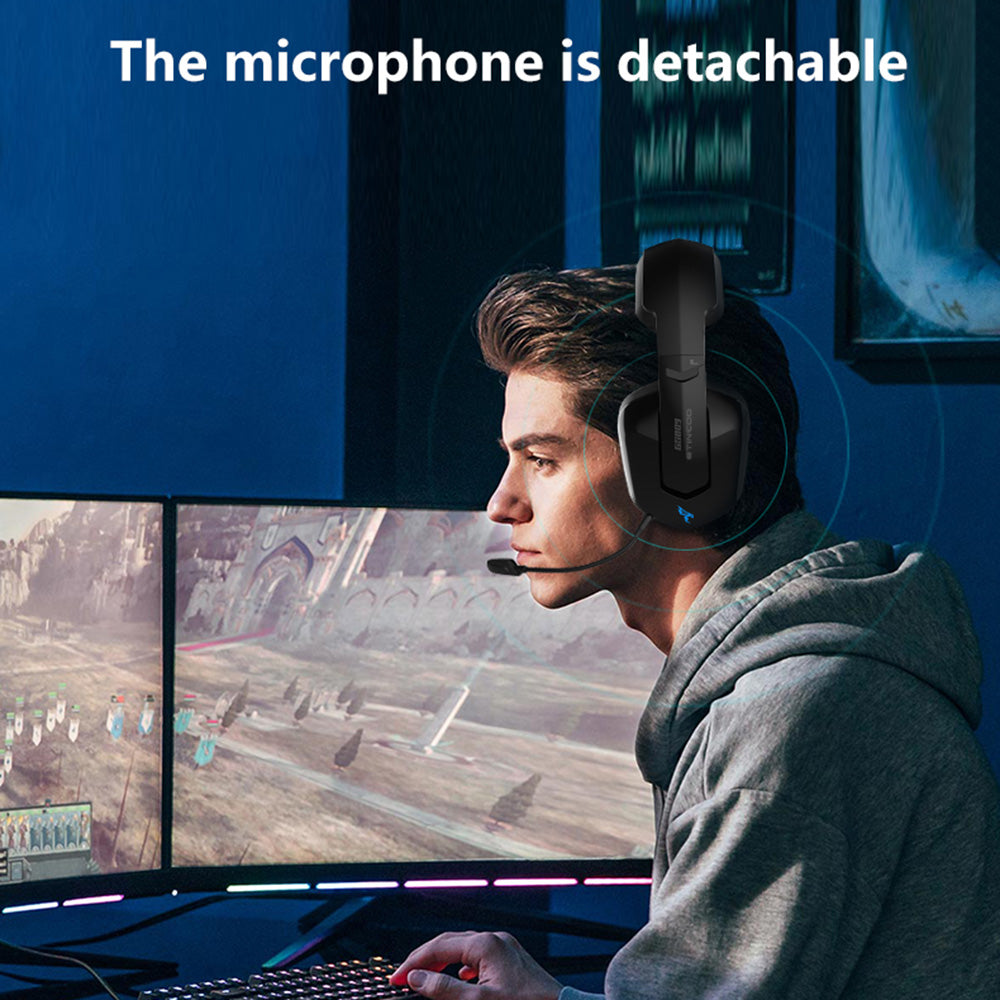 SOMIC GS809 Gaming Headset 2.4G Wireless Bluetooth Headphone Ultra-low Latency Earphone with Mic Support 3.5mm Audio Wired Connection