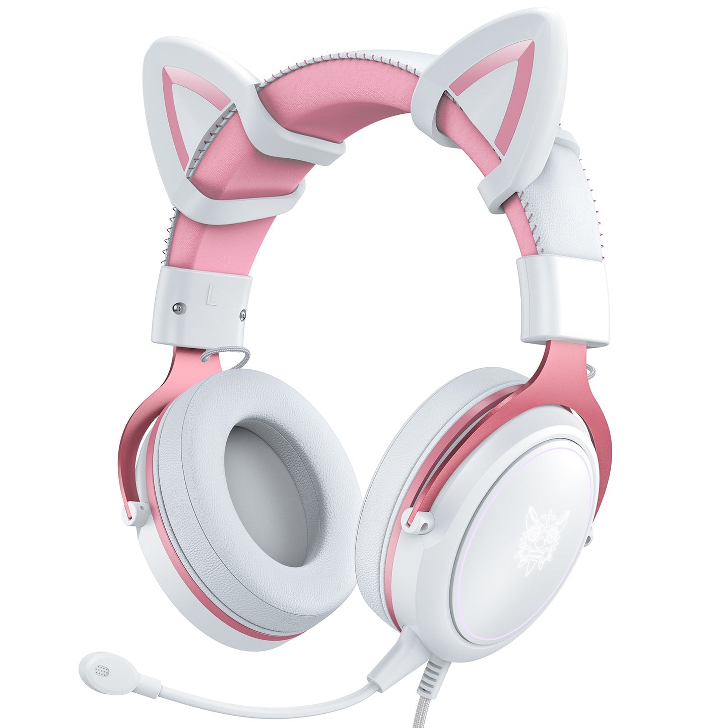 ONIKUMA X10 Cute Cartoon Design Head-mounted USB+3.5mm Wired Headphone Computer Laptop Gaming Music Headset