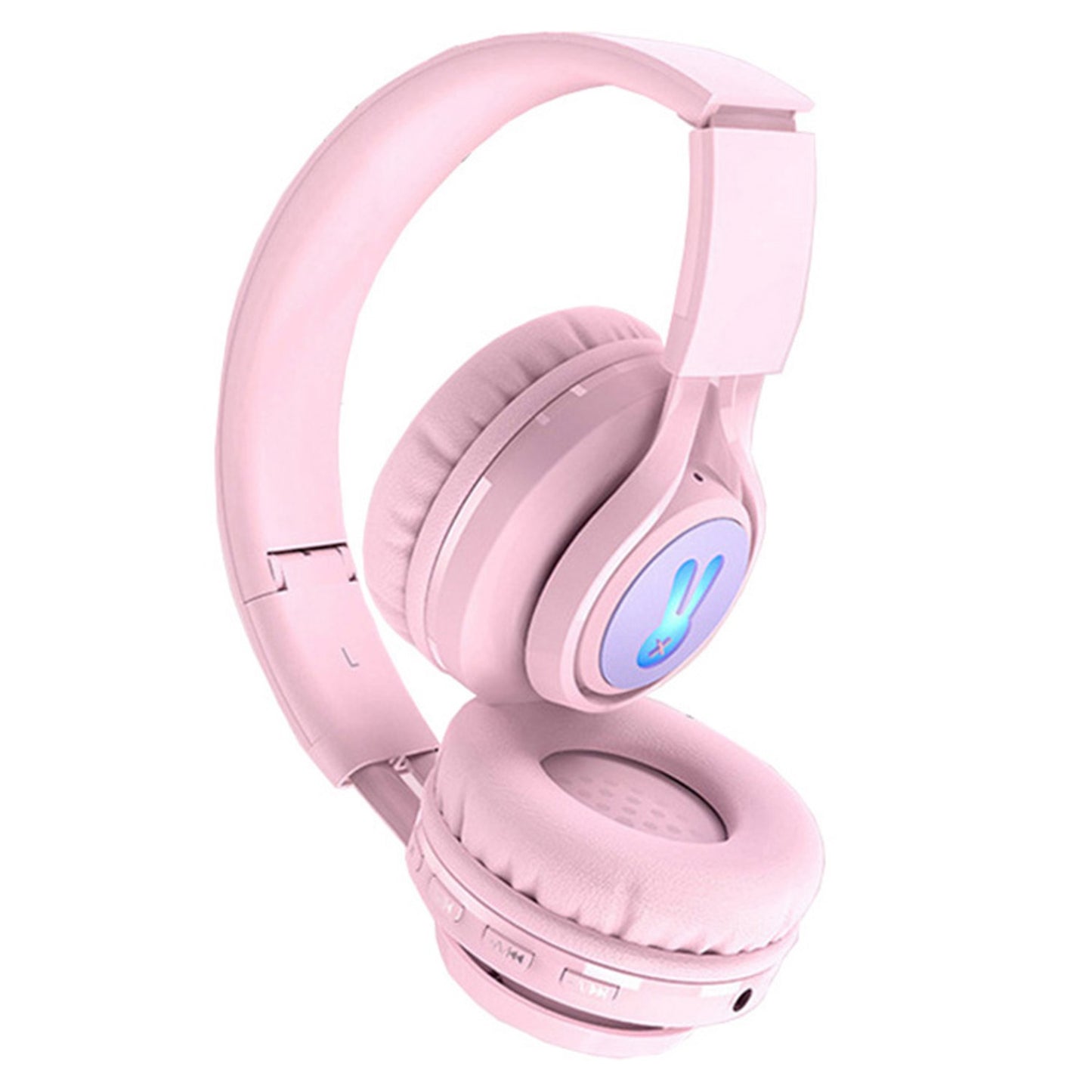 BT06+ Folding Over-ear Headset Cute Wireless Bluetooth Kid&#39;s Headphone With Microphone LED Light