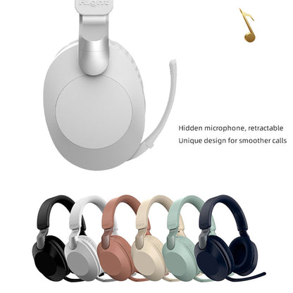 Solid Color Wireless Headset Bluetooth Stereo Headphones Folding Earphones with Microphone Support Wired Mode